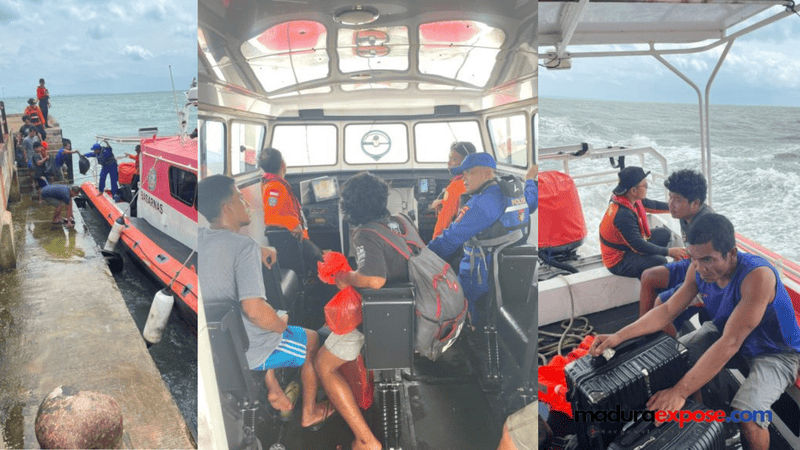 Detik-detik Menegangkan! Tongkang CPO Nyaris Karam di Sumenep, 5 Kru Bertaruh Nyawa di Tengah Laut