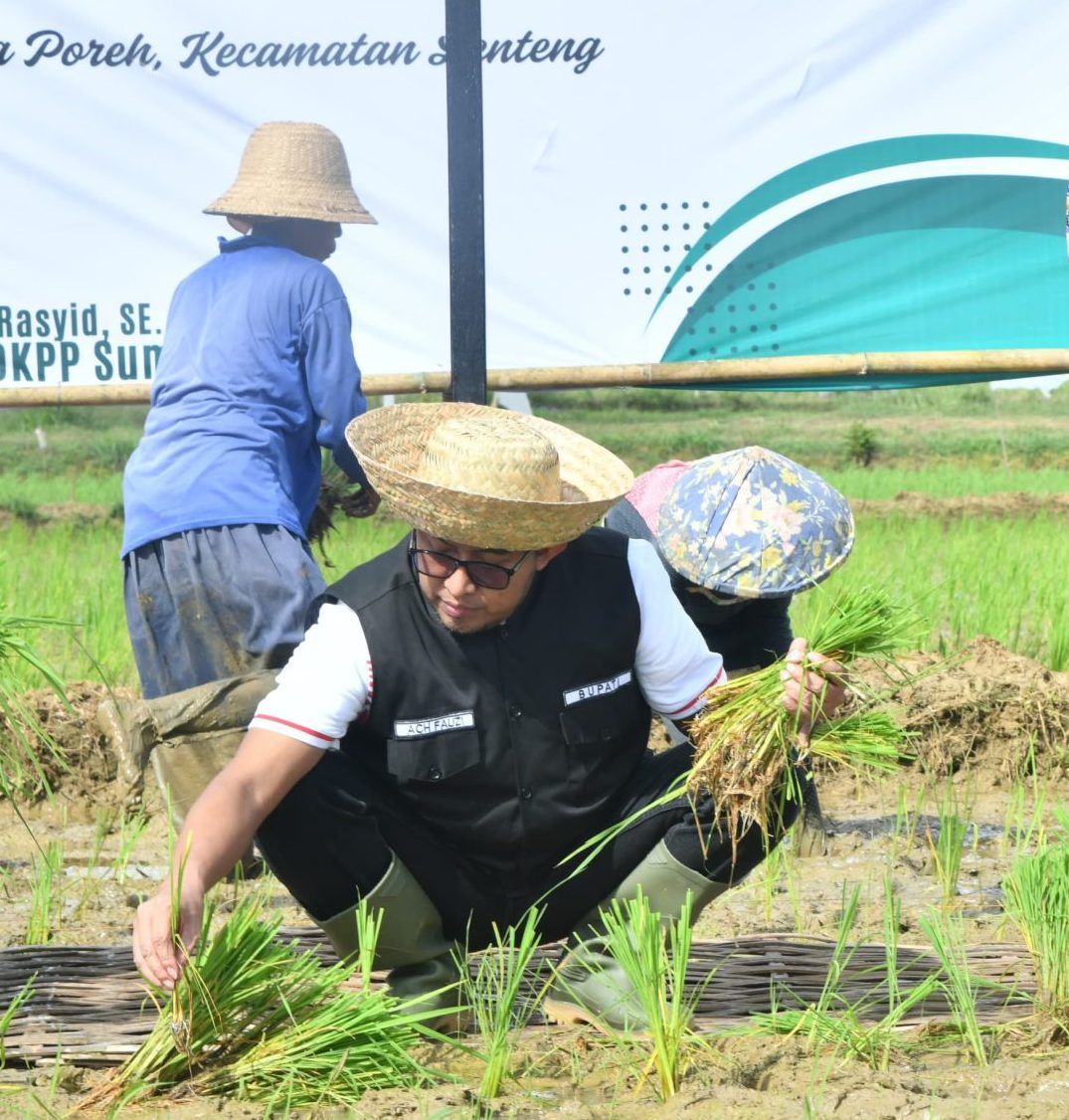 Membaca Pesan Politik Kesejahteraan di Balik Gerakan Tanam Padi Desa Poreh