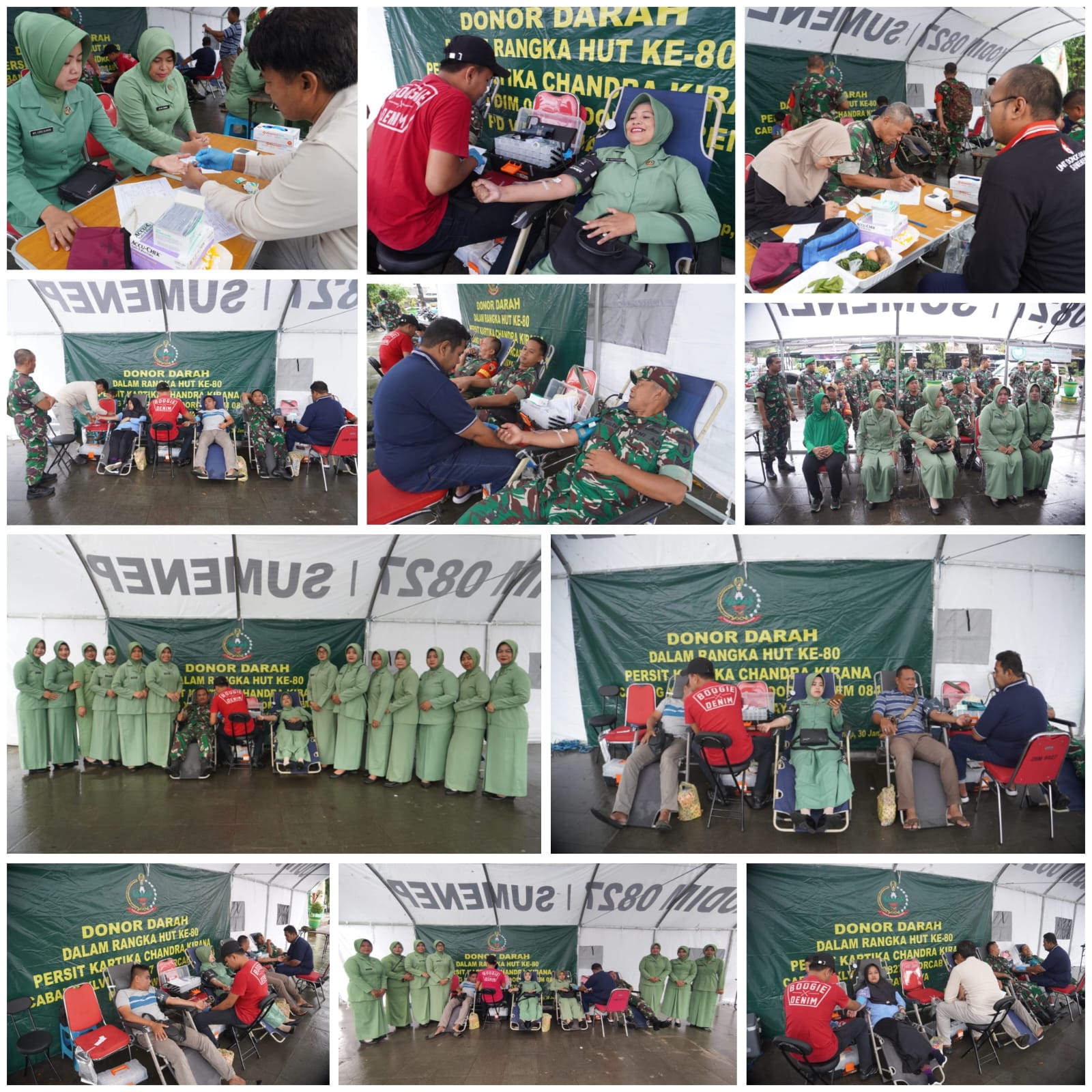 Persit KCK Kodim 0827 Gelar Donor Darah di Sumenep, Kumpulkan Ratusan Kantong Darah