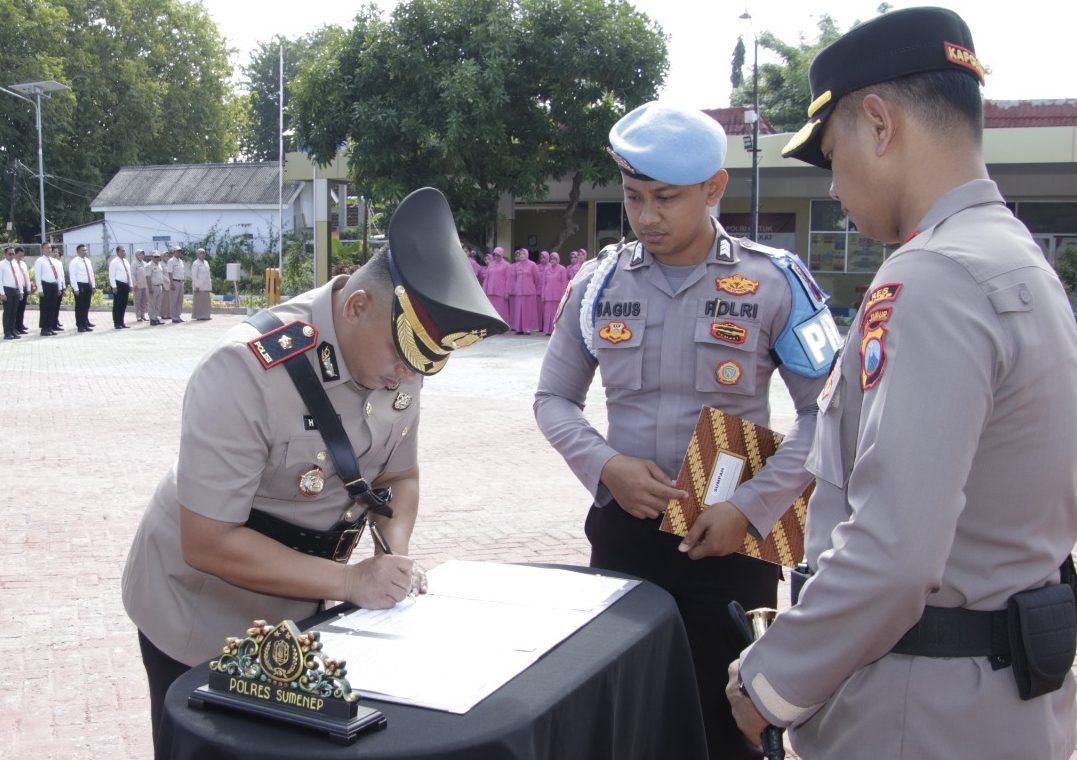 Penyegaran Organisasi di Korps Bhayangkara: Kompol Haris Darma Sucipto Resmi Jabat Wakapolres Sumenep