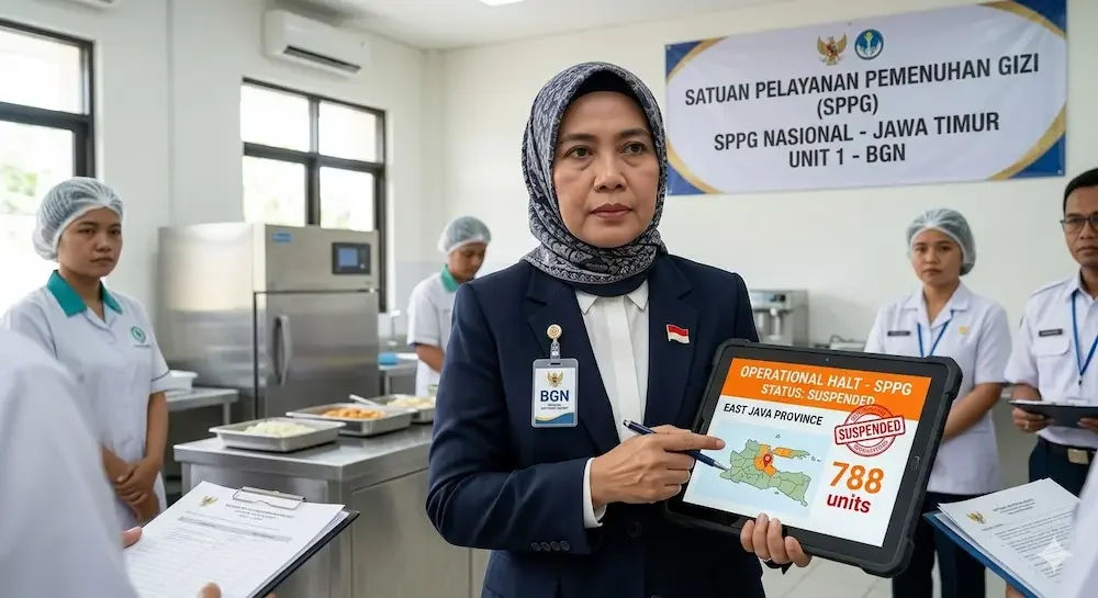 Jawa Timur “Juara” Suspend BGN: 788 Satuan Gizi Berhenti Operasi, Ada Apa?