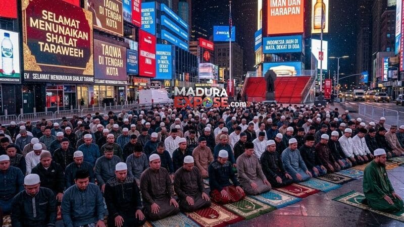 Gema Tarawih di Times Square: Saat “Rudal” Spiritual Muslim Amerika Taklukkan Dinginnya New York?