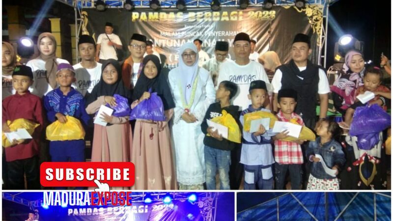 Penyanyi Dangdut Sumenep Santuni Ratusan Anak yatim, Wabup Ikut Serta