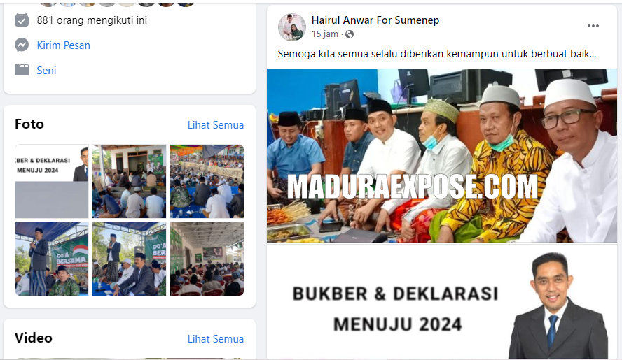 Viral Di Medsos, Deklarasi Menuju 2024: Hairul Anwar For Sumenep