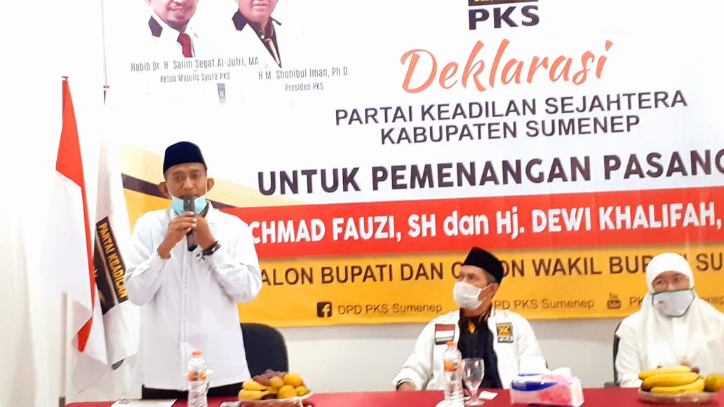 PKS Deklarasi Dukung Achmad Fauzi-Dewi Khalifah di Pilkada Sumenep
