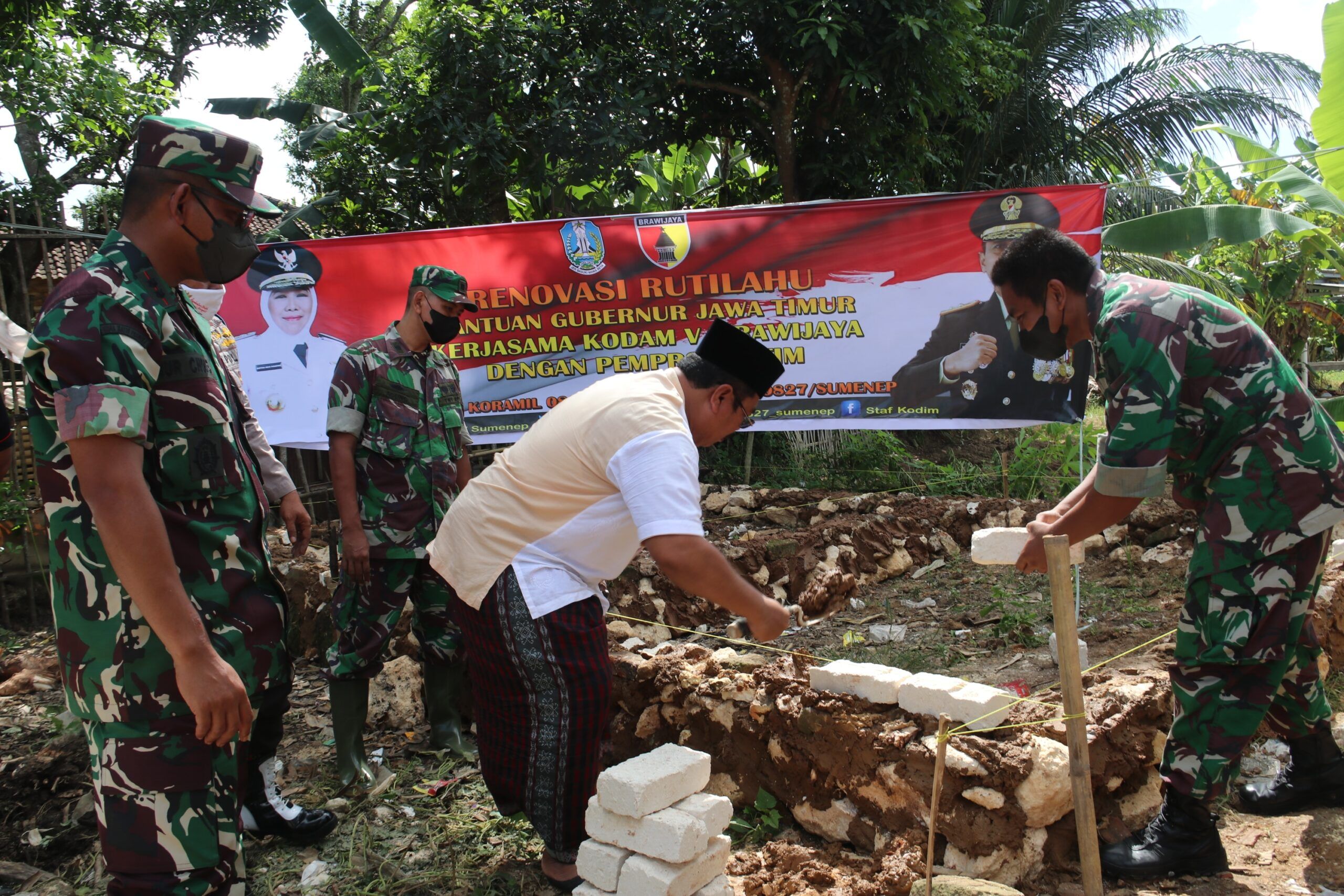 Video Conference Launching Renovasi Rutilahu Tahun 2022 Wilayah Kodim 0827/Sumenep
