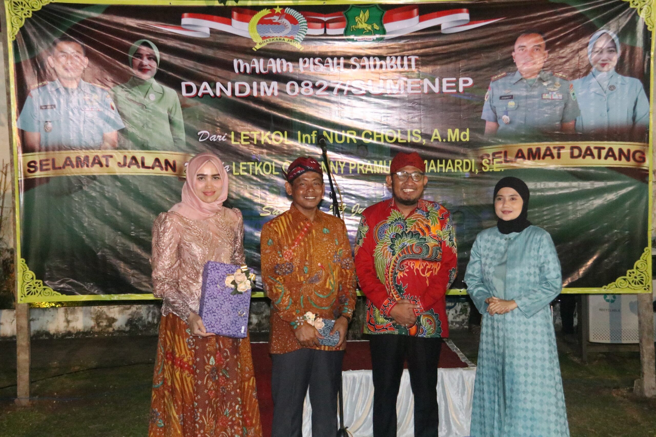 Pisah Sambut Dandim 0827 Sumenep, Bupati Fauzi  Puji Prestasi Letkol Inf Nur Cholis