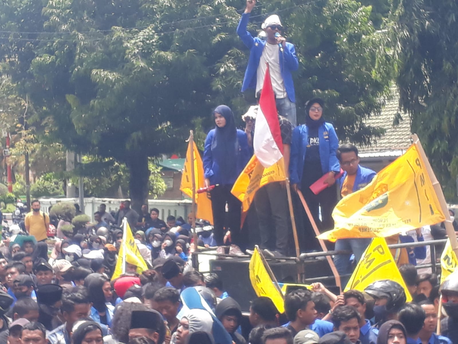 Demo DPRD, PMII Sumenep Tolak Kenaikan BBM