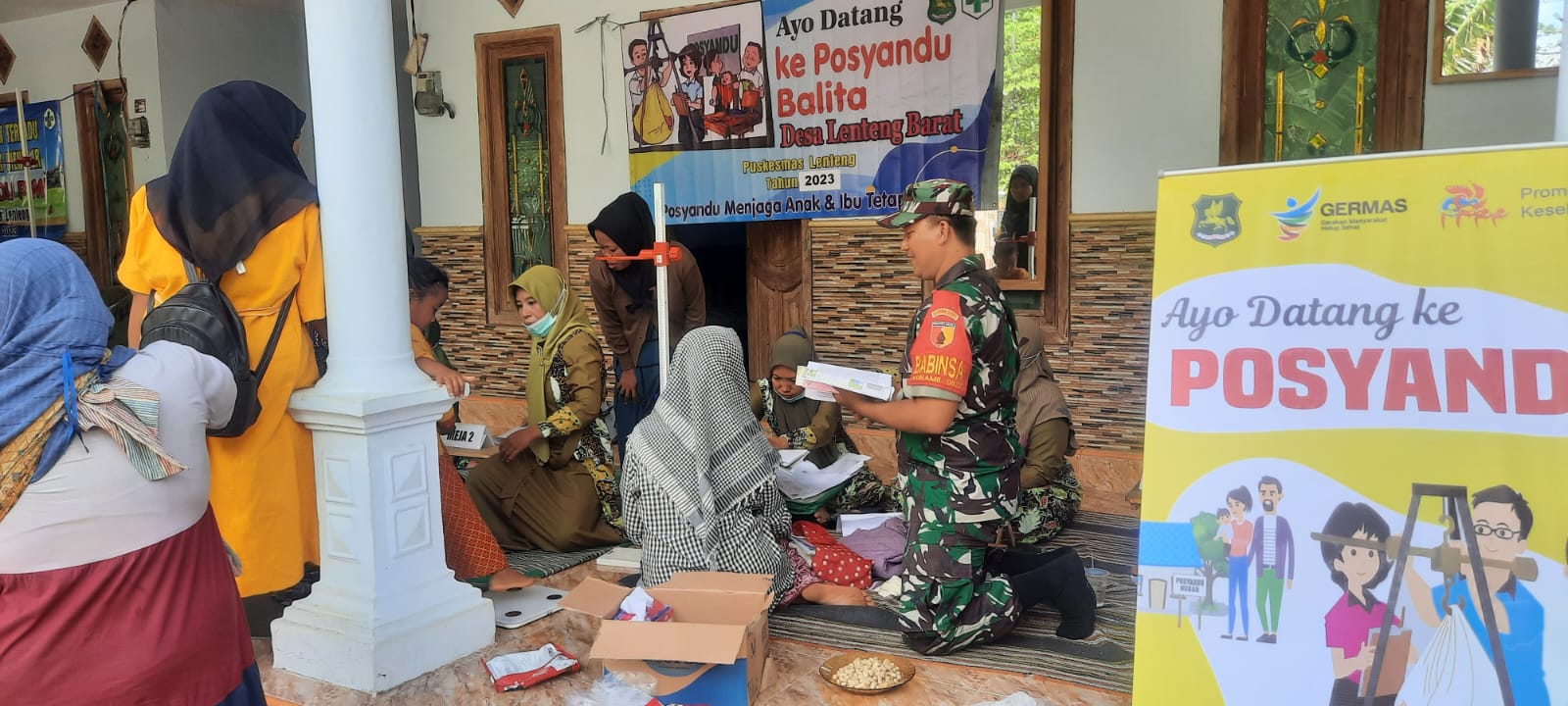 Danramil 0827/05 Lenteng Bersama Babinsa Dampingi Pelaksanaan Posbindu di Wilayah Binaan Danramil 0827/05 Lenteng Bersama Babinsa Dampingi Pelaksanaan Posbindu di Wilayah Binaan