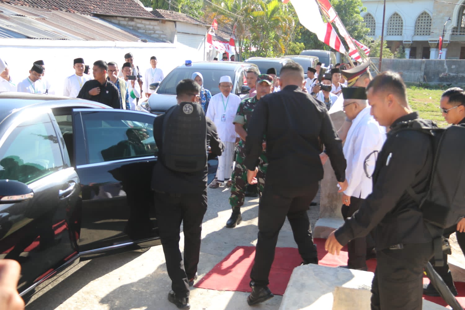Kunjungan Wapres Ma’ruf Amin di Sumenep, Dandim 0827/Sumenep Pastikan PAM berjalan Aman dan Lancar