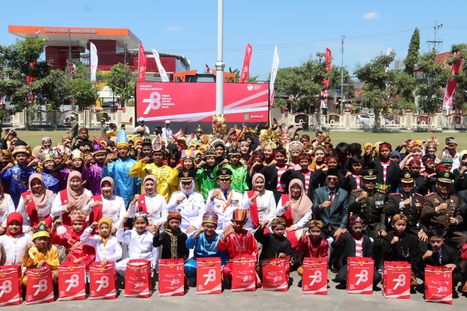 Khidmat, Dandim 0827/Sumenep Mengikuti Upacara Peringatan HUT RI Ke-78