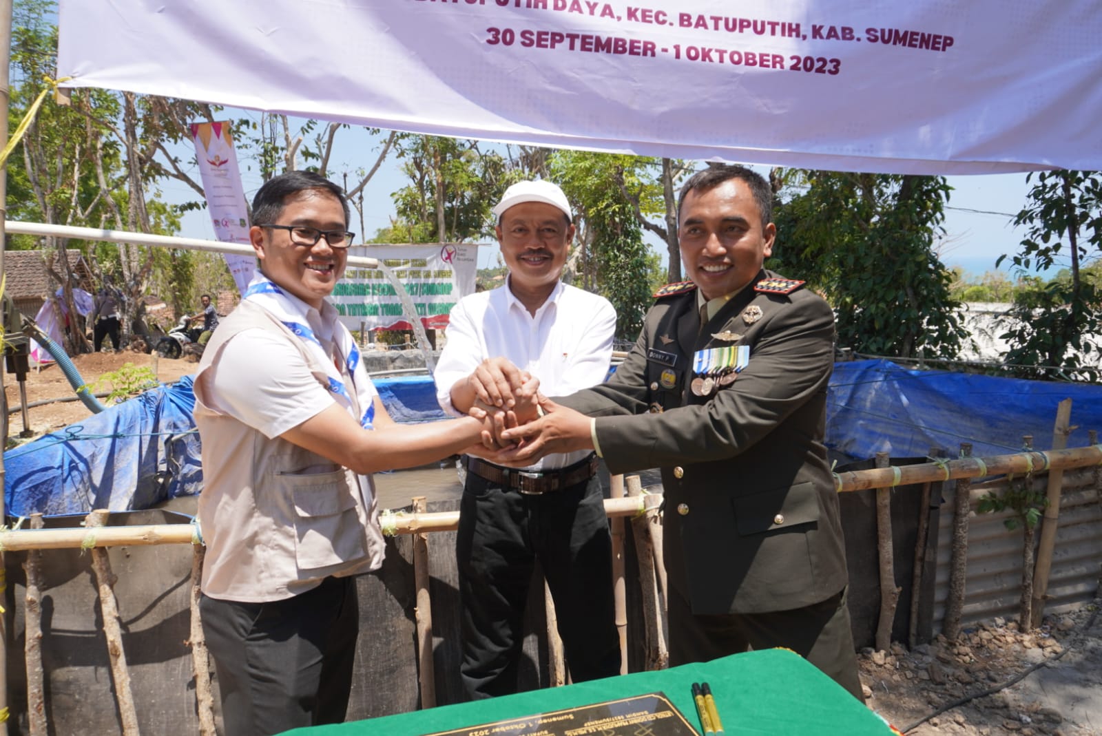 Gandeng Tunas Bakti Nusantara, Kodim 0827/Sumenep Resmikan Fasilitas Air Bersih di Batuputih Daya