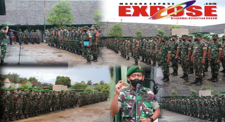 Dandim 0827 Sumenep Pimpin Apel Kembali Cuti Lebaran Idul Fitri 1443 H