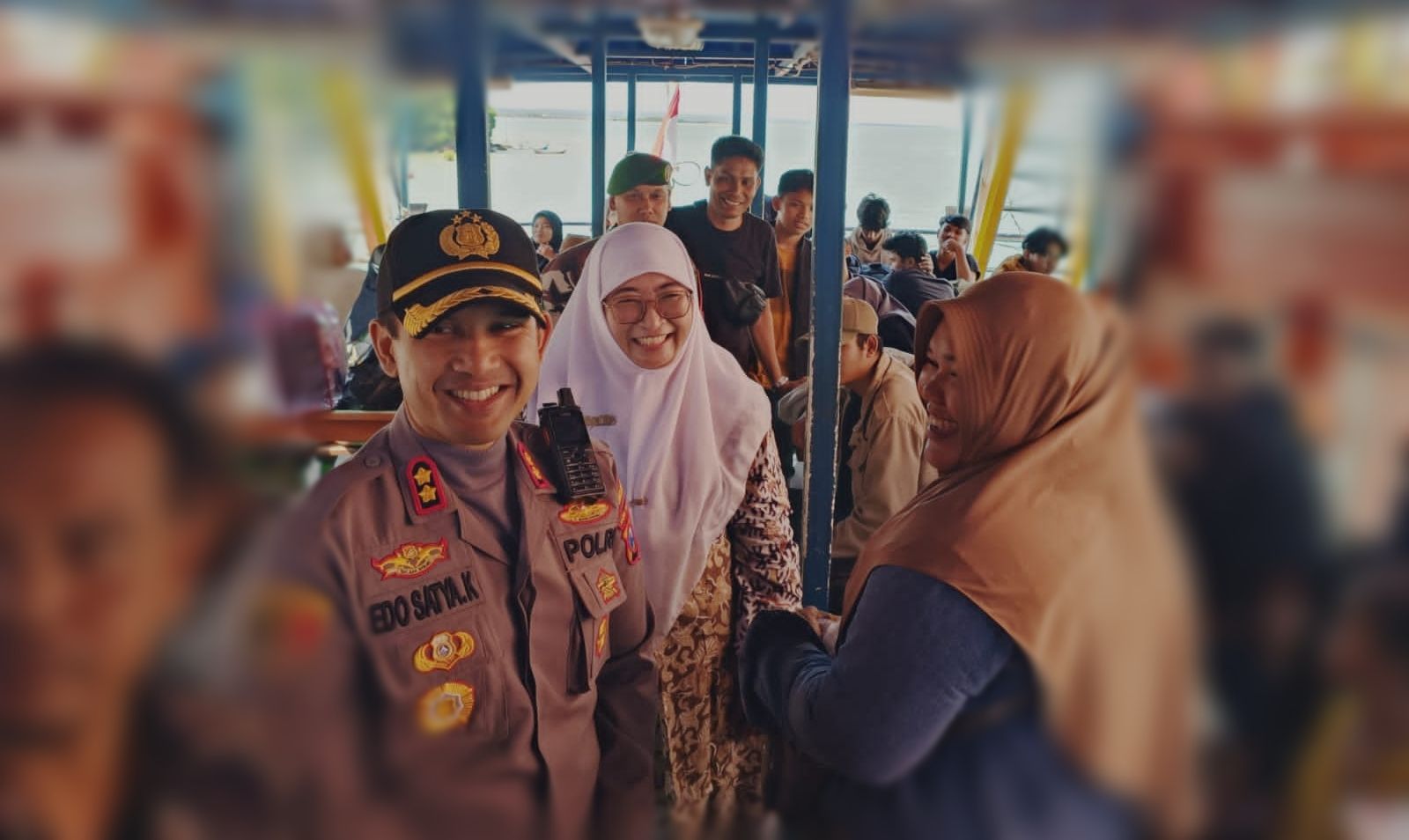 Didampingi Kapolres Edo, Wabup Lepas 360 Penumpang Mudik Gratis