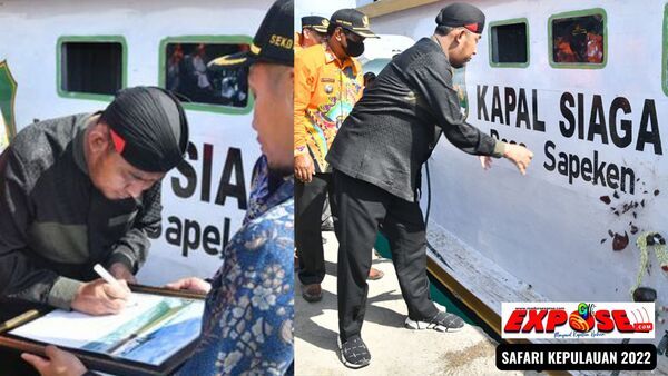 Safari Kepulauan, Bupati Resmikan Kapal Siaga Sapeken