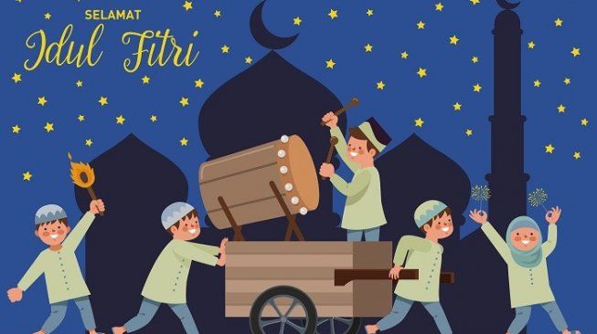 Takbir Menggema dari Menara masjid Alkarawi