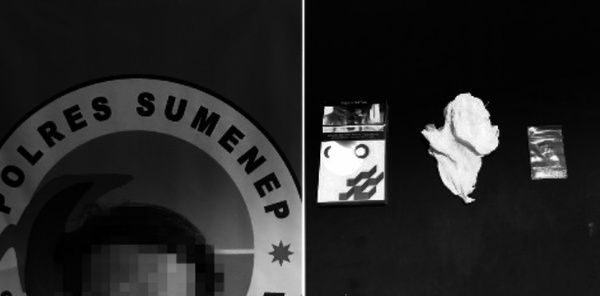 Pria Berbaju Koko Putih Ditangkap Polres Sumenep