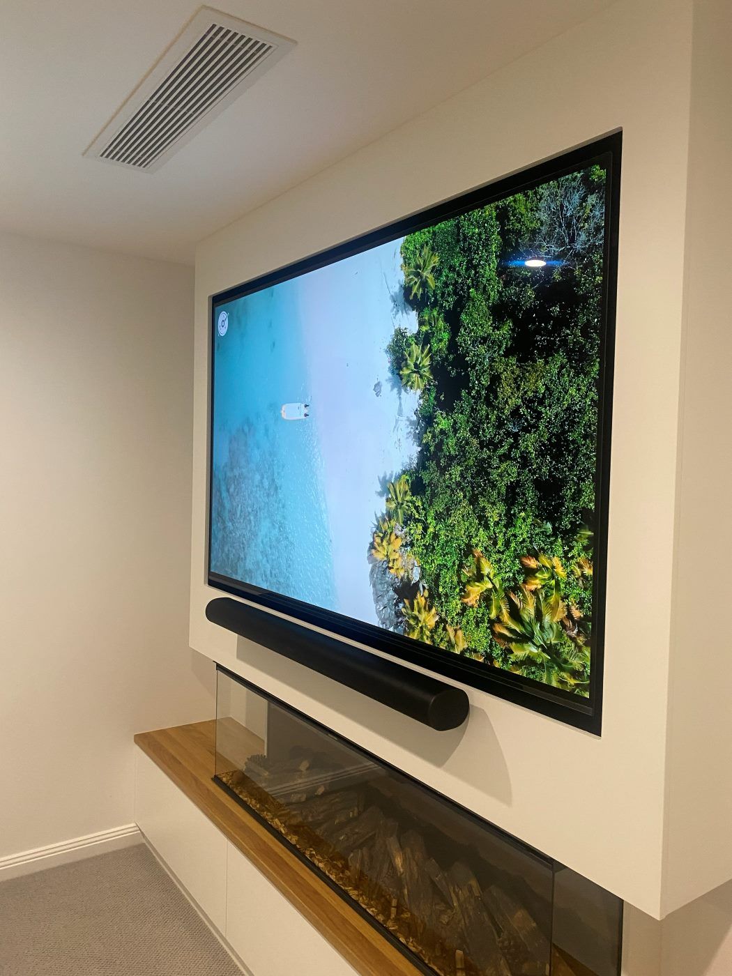 TV wall mounted by Mountify — install 1
