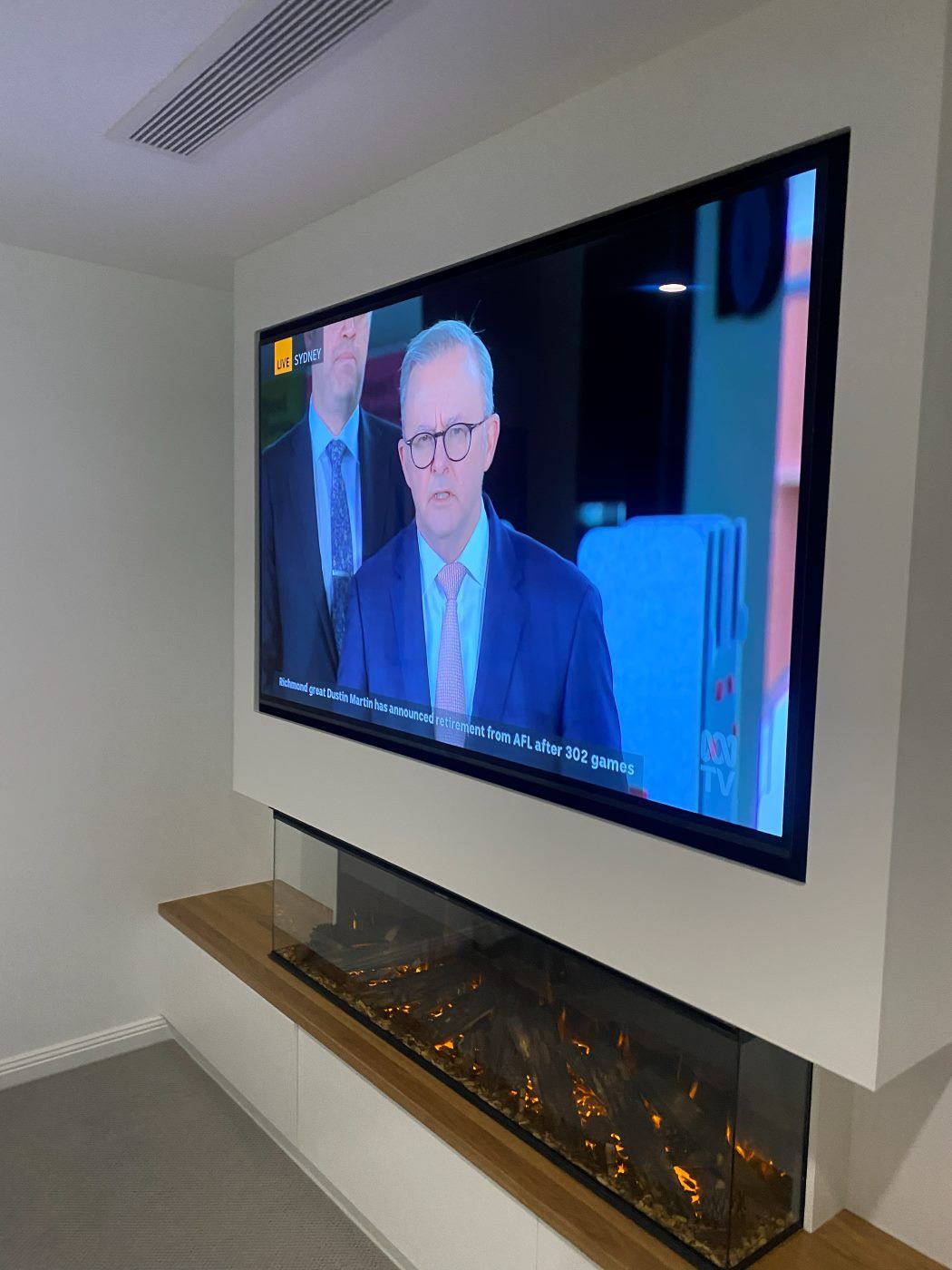 TV wall mounted by Mountify — install 10