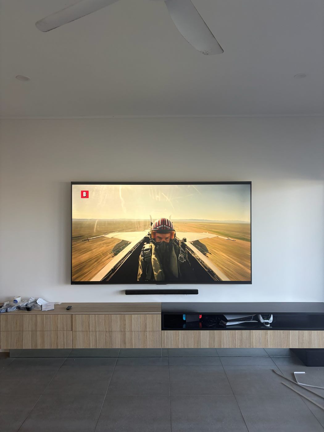 TV wall mounted by Mountify — install 13