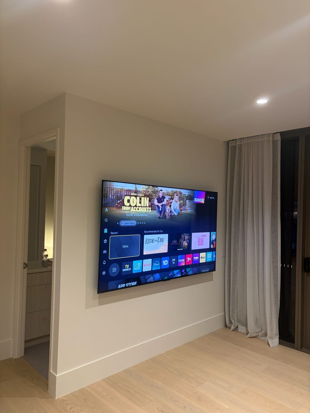 TV wall mounted by Mountify — install 19