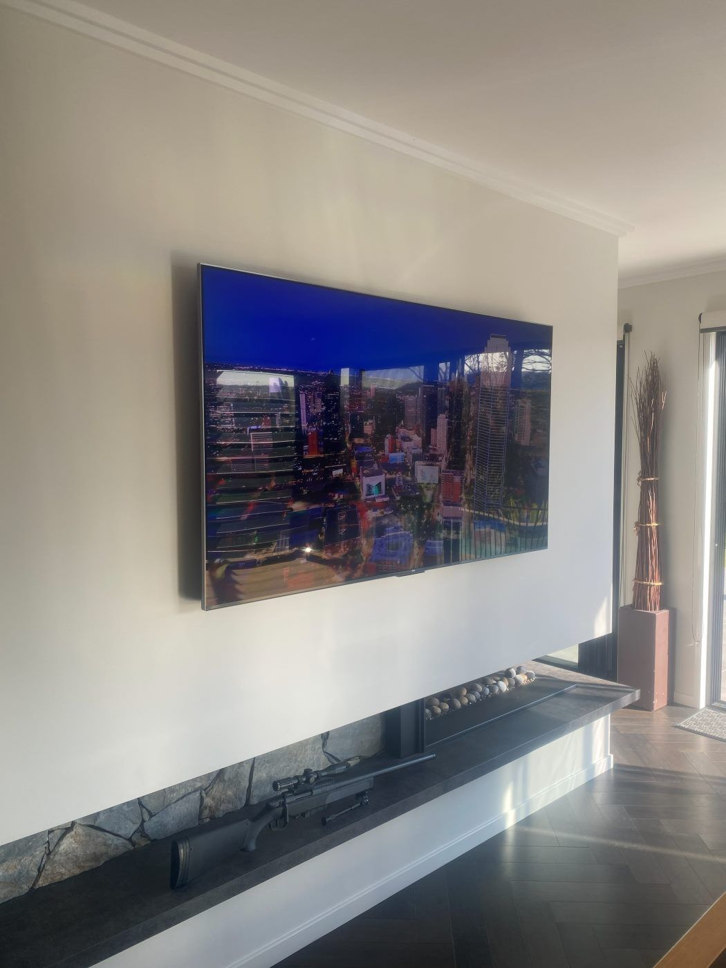 TV wall mounted by Mountify — install 20