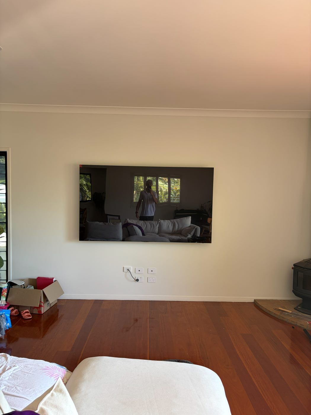 TV wall mounted by Mountify — install 23