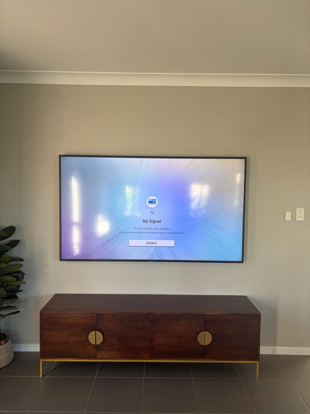 TV wall mounted by Mountify — install 26