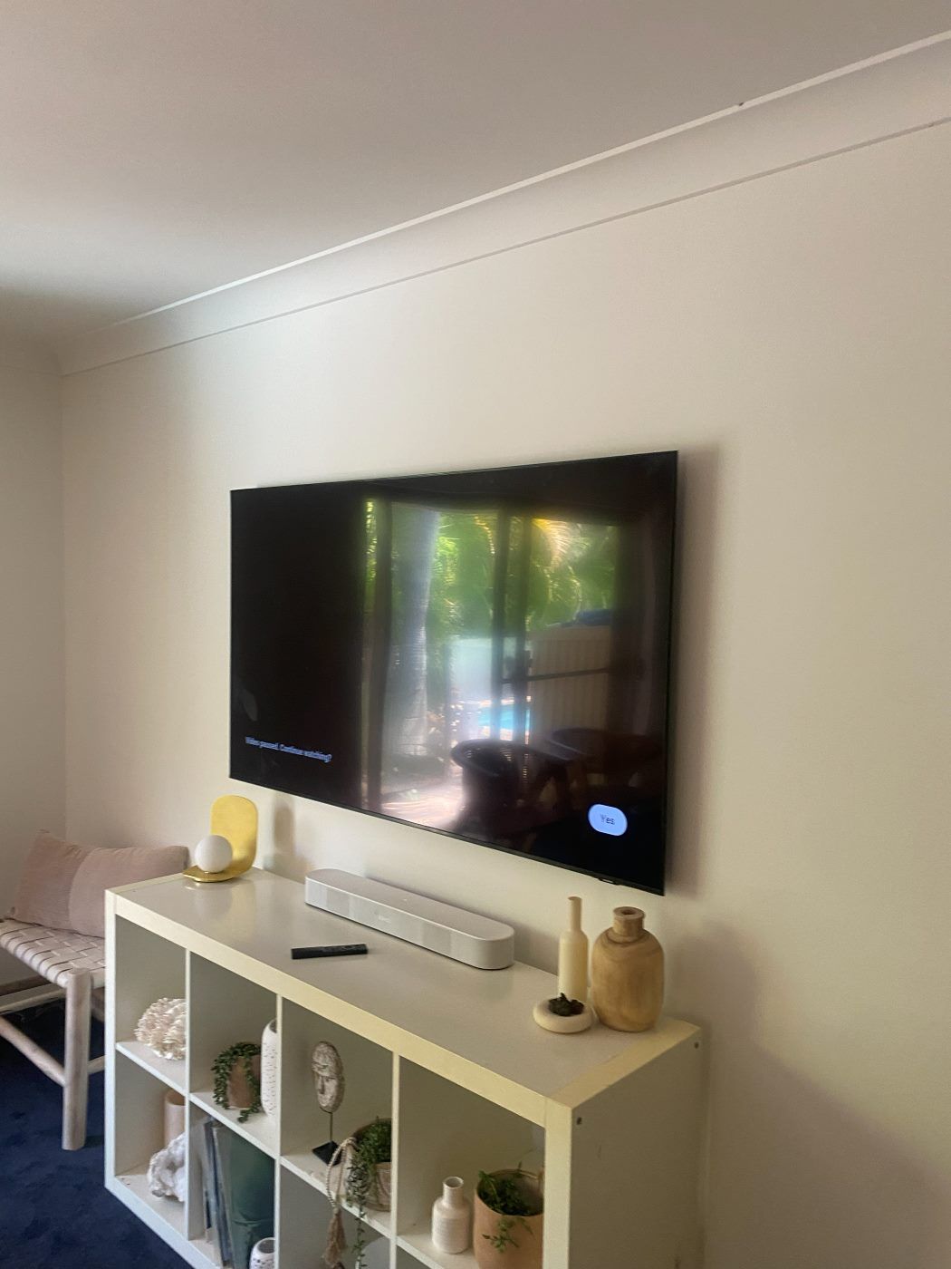 TV wall mounted by Mountify — install 34