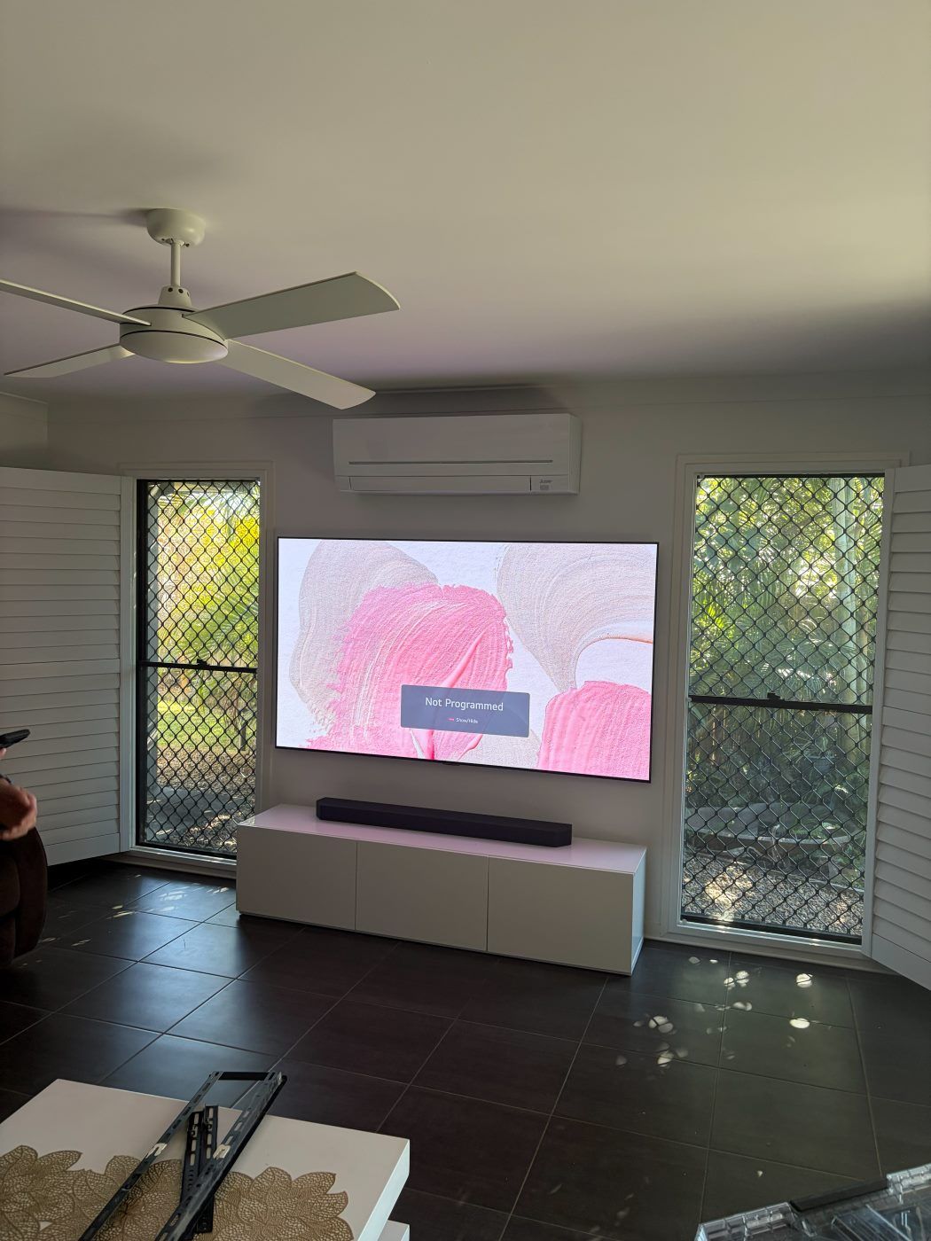 TV wall mounted by Mountify — install 42