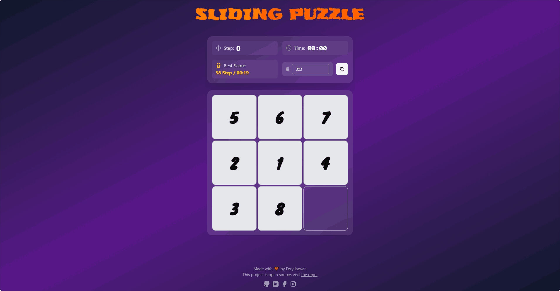 Sliding Puzzle Game