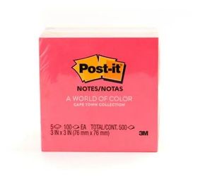 3M Post It - 654 Notes Ultra Color 3X3In (Pk Of 5)