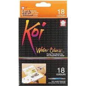 Sakura Koi Watercolour Box With Waterbrush - 18 Colours