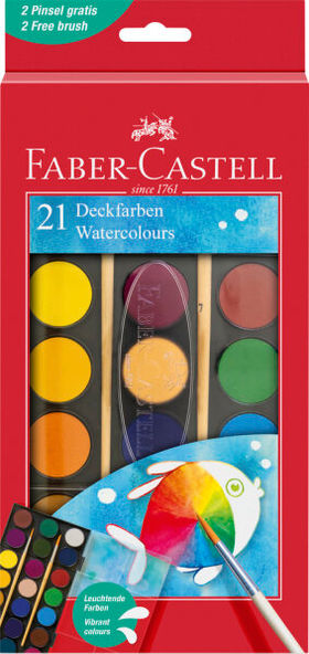 Faber Castell Water Colours Set (21 Colours) Fc125021 