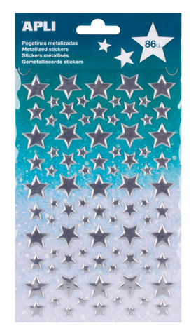 Apli Stickers - Silver Stars 17189