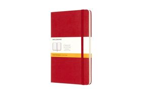 Moleskine Large Hard Cover Notebook - Scarlet Red (Ruled)