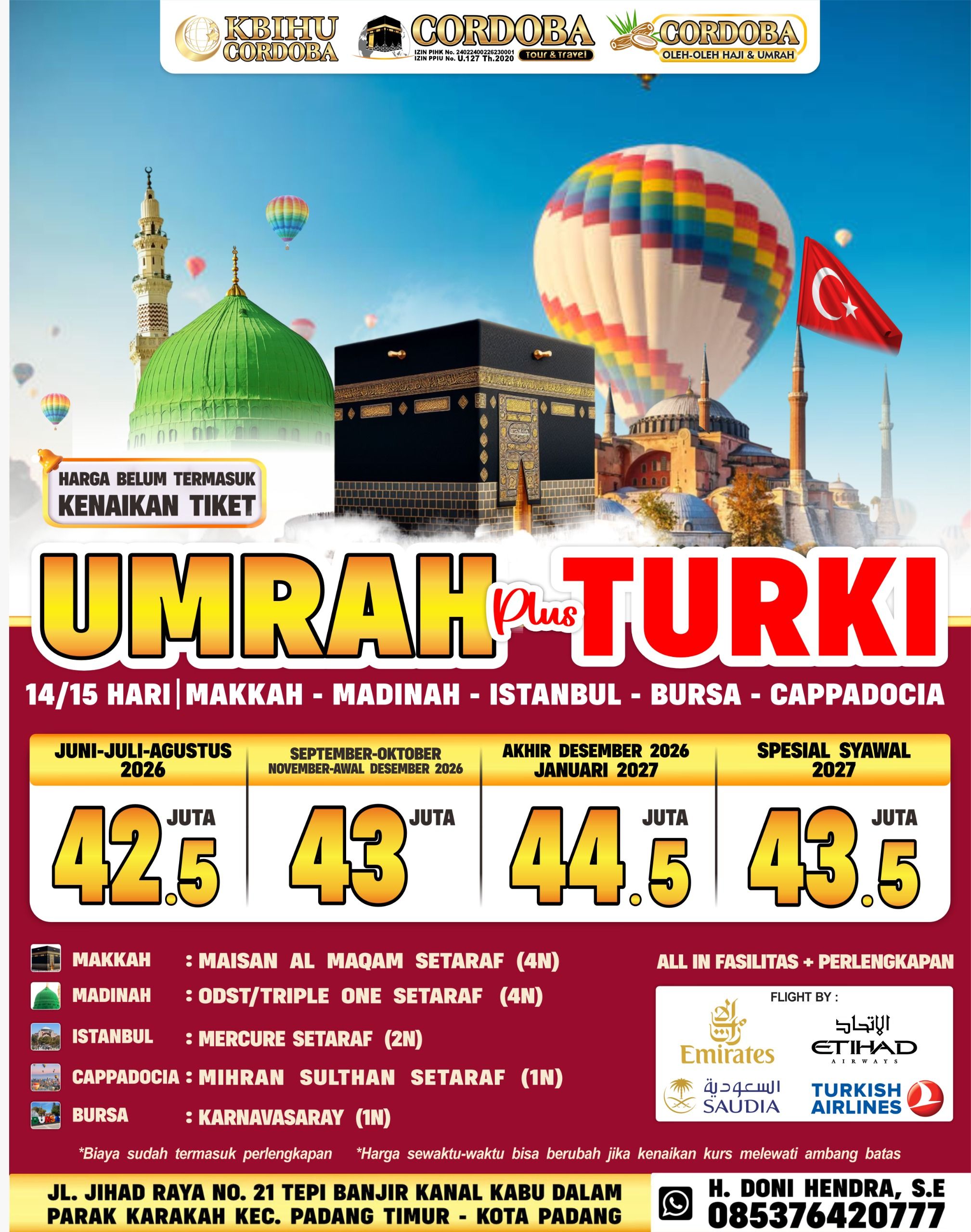 Paket Umrah Plus Turki