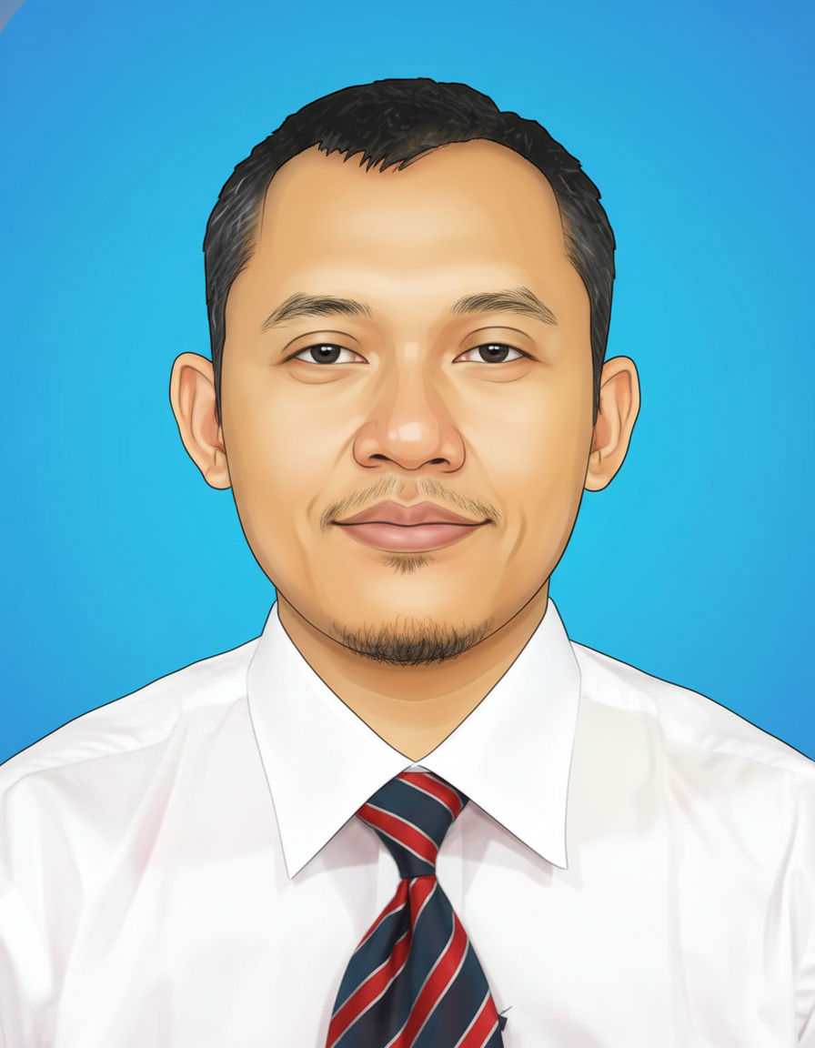 Foto profil seorang pria muda tersenyum dengan latar belakang netral, mengenakan kemeja kasual, untuk profil bisnis affiliate produk