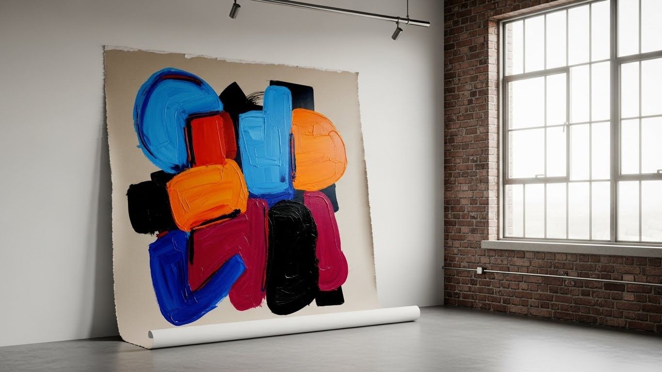 big modern art canvas