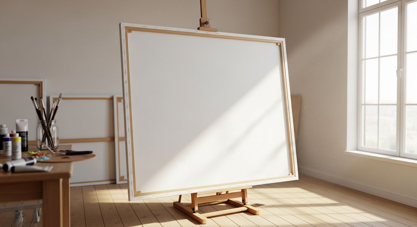 Blank Large Canvas for Painting: Pro Grade
