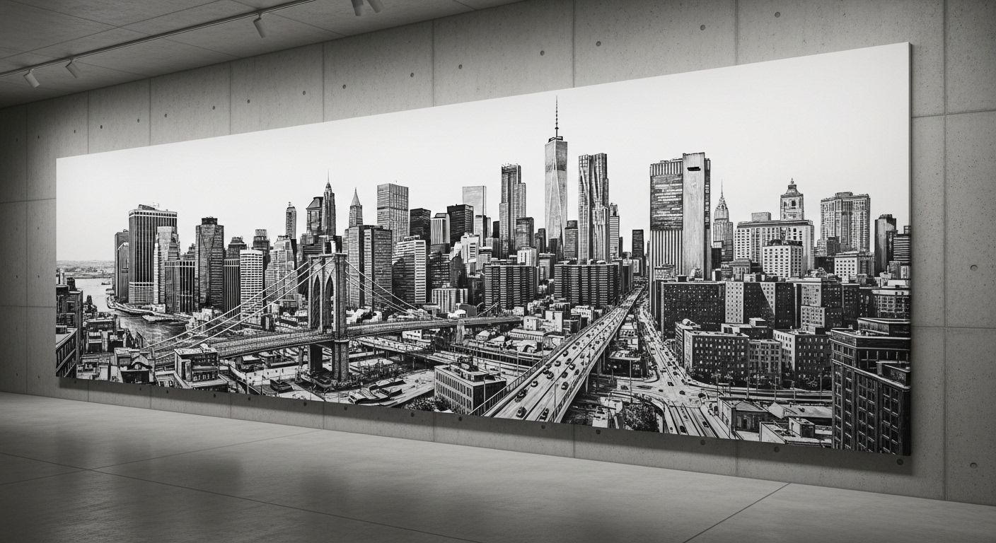 huge black and white wall art