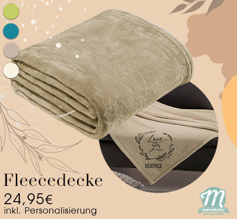 Wohndecke inkl. Personalisierung!