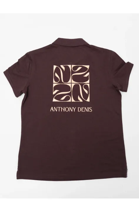 Polo pour femme brodé dans le dos