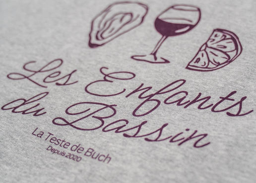 Sérigraphie sur sweatshirt pour une marque de vêtements