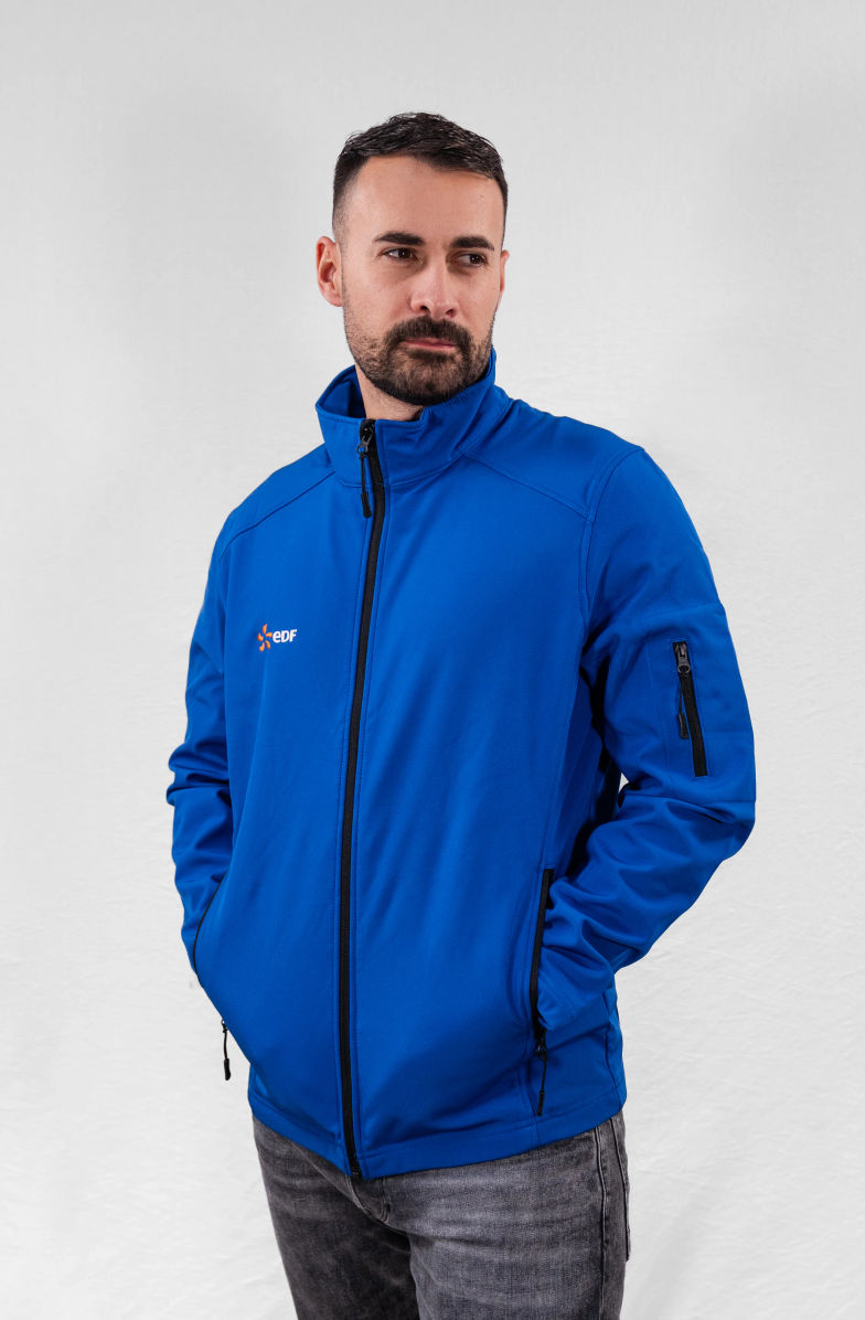 Veste softshell brodée personnalisée pour entreprise