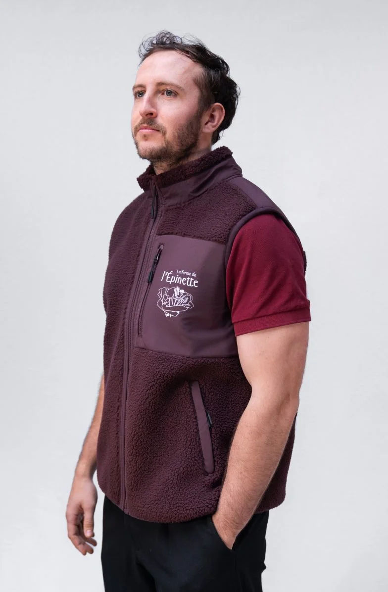 Veste polaire personnalisée en transfert quadri