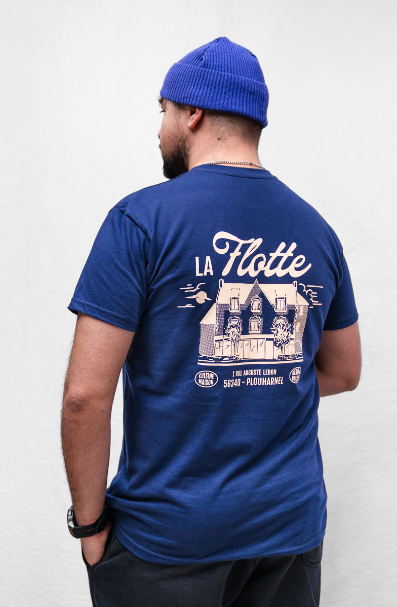 T-shirt unisexe imprimé en sérigraphie pour un restaurant