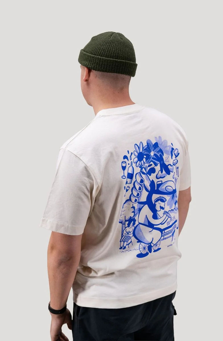 T-shirt en coton bio personnalisé en sérigraphie