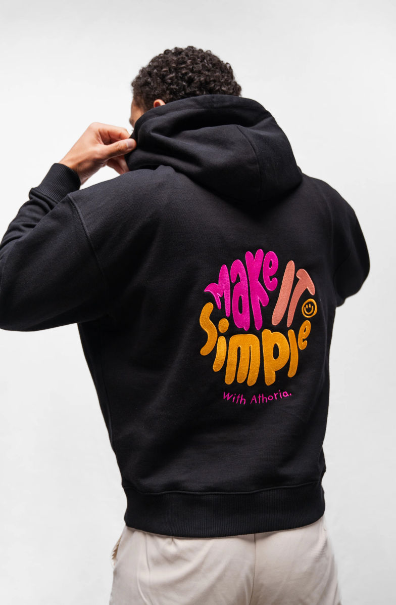Hoodie brodé dans le dos pour une entreprise