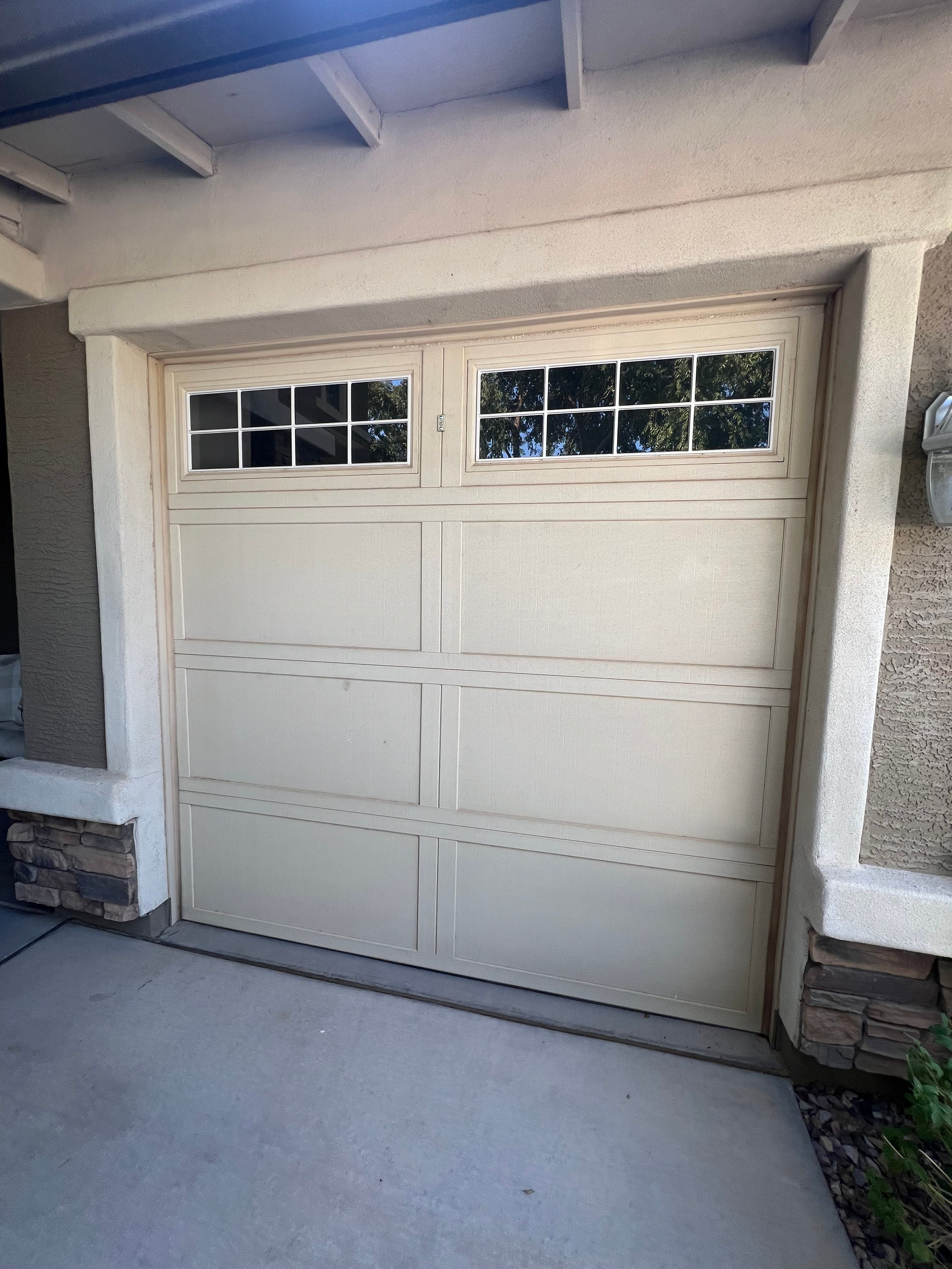 Garage door opener installation